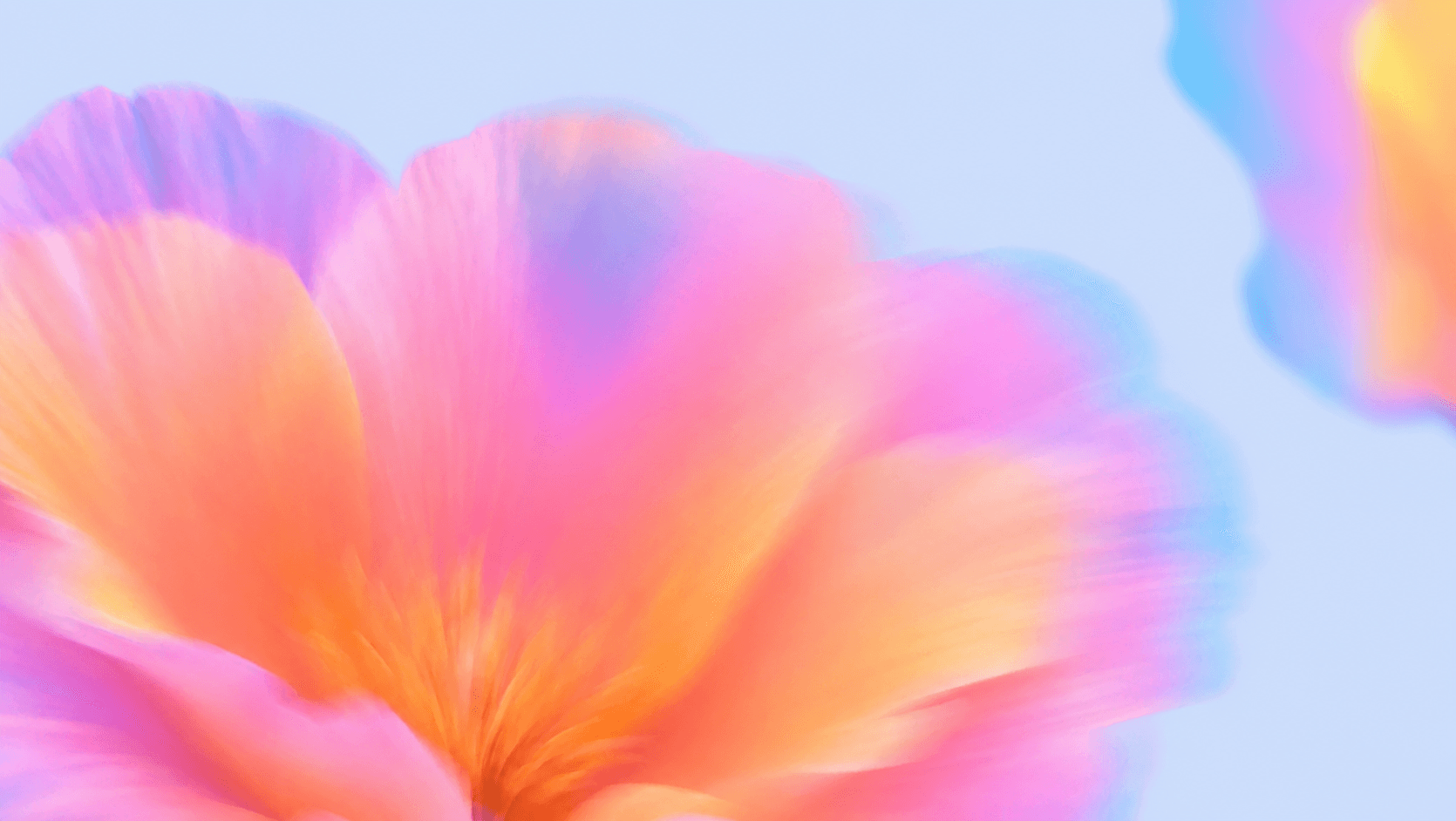 Floral landscape background